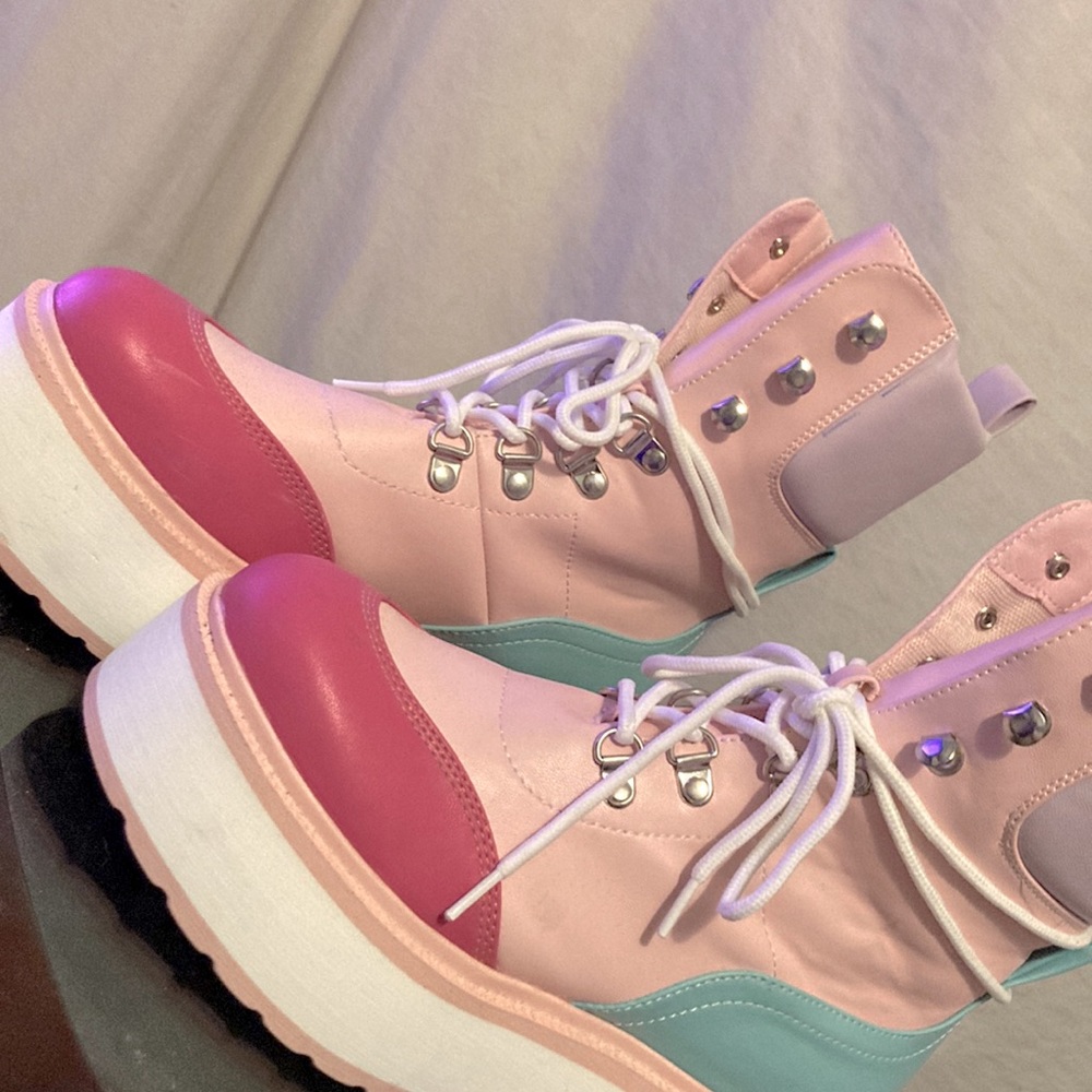 Pastel Platform Boots